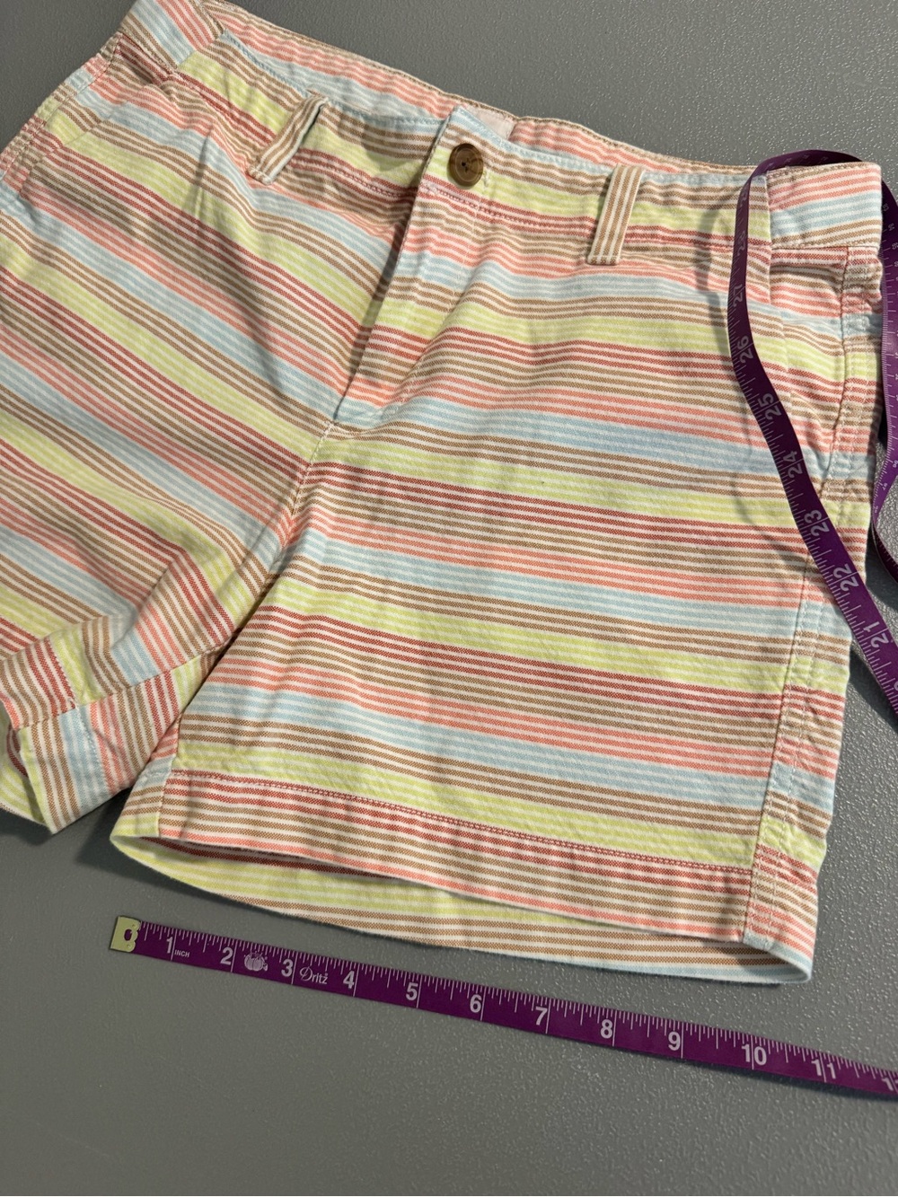 GAP Striped Pastel Cotton City Shorts 6 - Picture 10 of 10